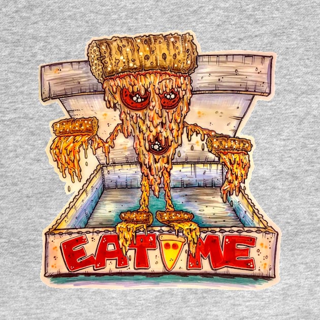 Eat Me Pizza Monster by Teejaaymax